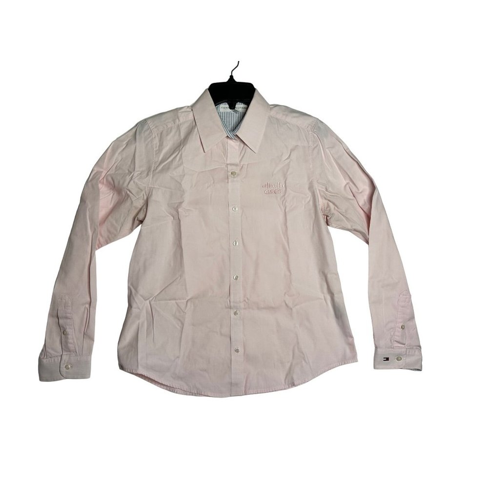 Cisco Systems Tommy Hilfiger Golf Pink Women's L/S Button Up Shirt